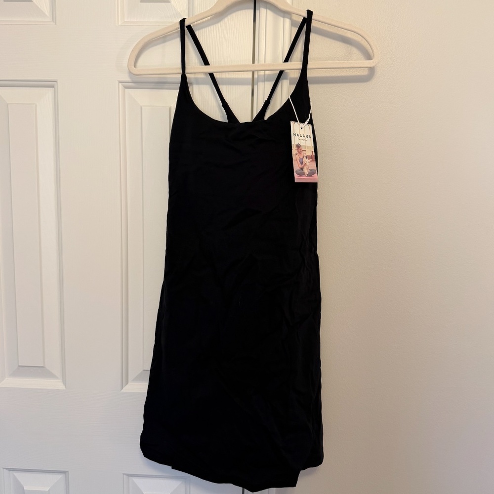 Halara Softlyzero Plush Backless Active Dress-Easy Peezy Edition Black - Picture 5 of 10